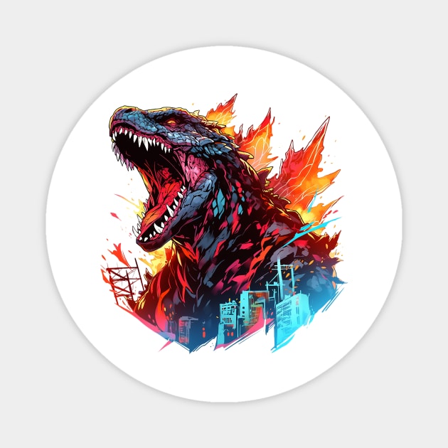 godzilla Magnet by piratesnow